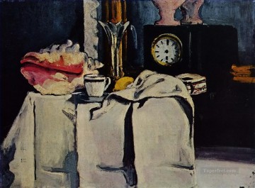 黒い大理石の時計 ポール・セザンヌ Oil Paintings